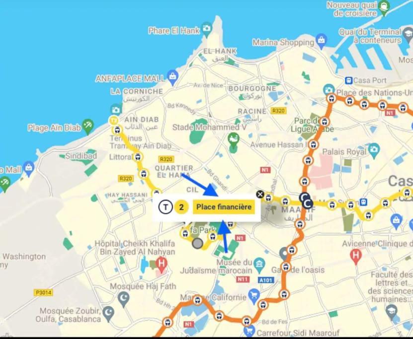 Sojori Cfc, Fibre, Parking, Qualite Premium Apartment Казабланка Екстериор снимка